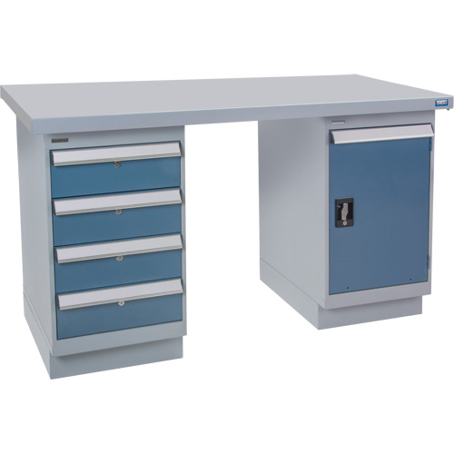 Pre-Designed Workbench, 60" W x 36" D x 34" H, 2500 lbs. Capacity Distribution Industrielle GC