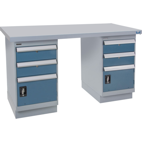 Pre-Designed Workbench, 60" W x 36" D x 34" H, 2500 lbs. Capacity Distribution Industrielle GC
