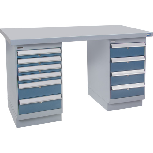 Pre-Designed Workbench, 60" W x 36" D x 34" H, 2500 lbs. Capacity Distribution Industrielle GC