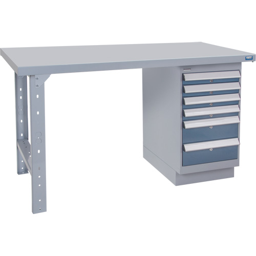 Pre-Designed Workbench, 60" W x 36" D x 34" H, 2500 lbs. Capacity Distribution Industrielle GC