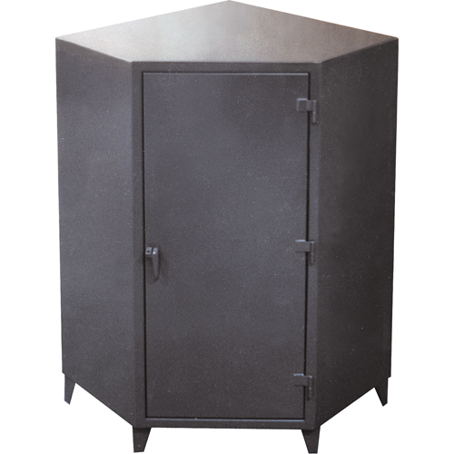 Armoires de coin, Acier, 4 Tablettes, 72" h x 48" la x 24" P, Gris Distribution Industrielle GC