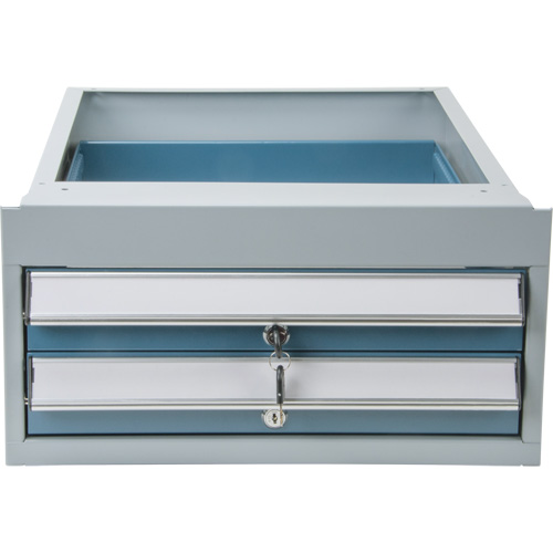Double-Drawer Workbench, Steel, 18" W x 21" D x 9" H Distribution Industrielle GC