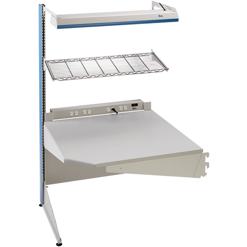 Arlink Preconfigured Workstation, 36" W x 28" D x 84" H, Single Sided Corner Add-On Distribution Industrielle GC