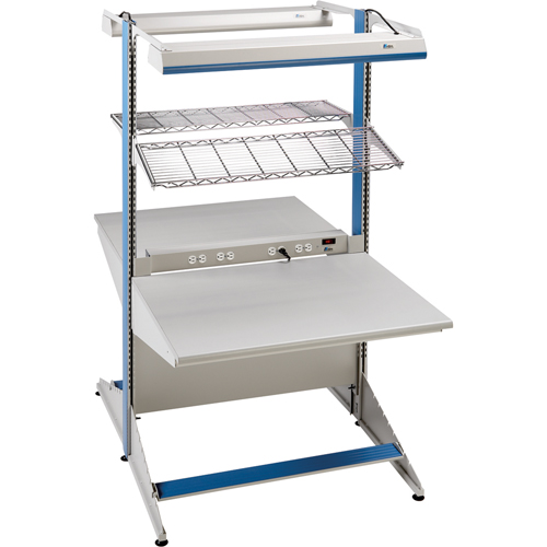 Arlink Preconfigured Workstation, 36" W x 56" D x 84" H, Double Sided Corner Add-On Distribution Industrielle GC
