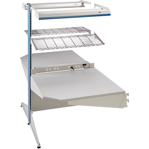 Arlink Preconfigured Workstation, 36" W x 56" D x 84" H, Double Sided Corner Add-On Distribution Industrielle GC