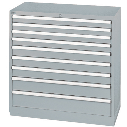 Drawer Cabinets, 9 Drawers, 40-1/4" W x 22-1/2" D x 41-3/4" H, Grey Distribution Industrielle GC