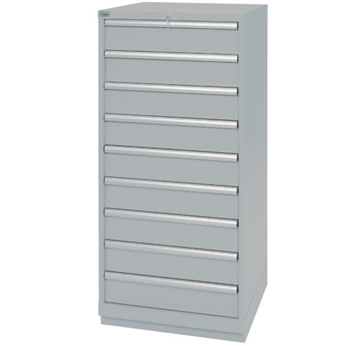 Drawer Cabinets, 9 Drawers, 28-1/4" W x 28-1/2" D x 59-1/2" H, Grey Distribution Industrielle GC