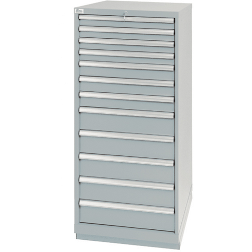 Drawer Cabinets, 12 Drawers, 28-1/4" W x 28-1/2" D x 59-1/2" H, Grey Distribution Industrielle GC