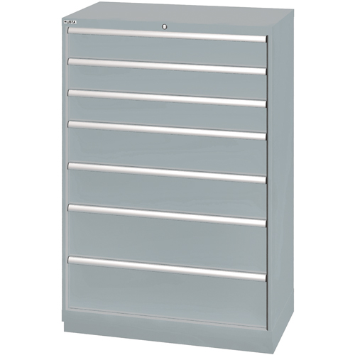 Drawer Cabinets, 7 Drawers, 40-1/4" W x 22-1/2" D x 59-1/2" H, Grey Distribution Industrielle GC