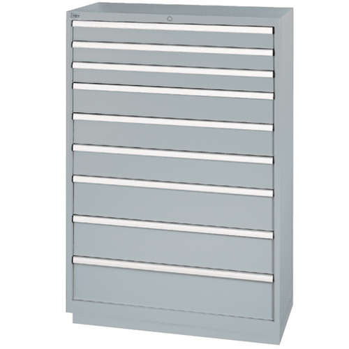 Armoires de rangement avec tiroirs, 9 tiroirs, 40-1/4" la x 22-1/2" p x 59-1/2" h, Gris Distribution Industrielle GC