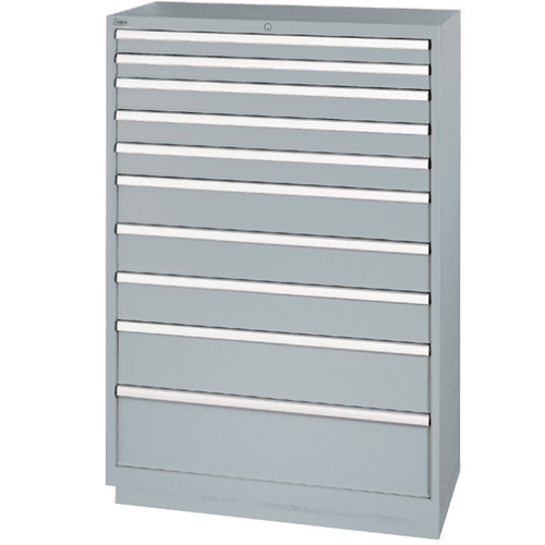 Drawer Cabinets, 10 Drawers, 40-1/4" W x 22-1/2" D x 59-1/2" H, Grey Distribution Industrielle GC