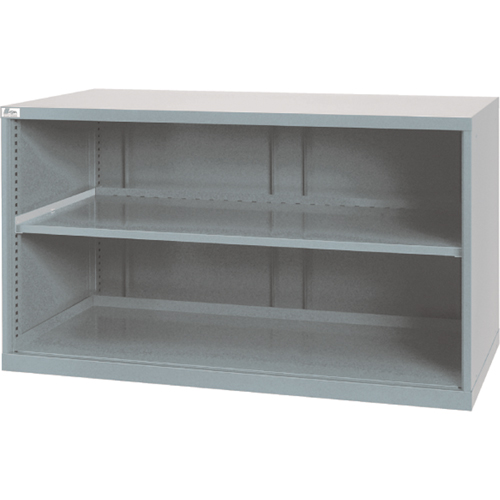 Shelf Cabinets, Steel, 33-1/2" H x 56-1/2" W x 28-1/2" D, Light Grey Distribution Industrielle GC
