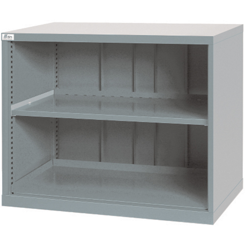 Shelf Cabinets, Steel, 33-1/2" H x 40-1/4" W x 22-1/2" D, Light Grey Distribution Industrielle GC