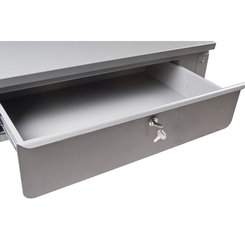 Pupitre d'atelier mural, 34-1/2" la x 28" p x 31" h, Gris Distribution Industrielle GC