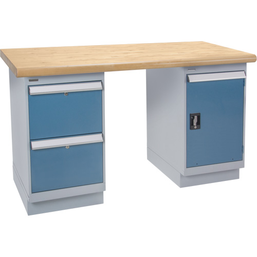 &eacute;tabli, Porte & tiroirs, Cap 2500 lb, 60" la x 36" p, 34" h Distribution Industrielle GC