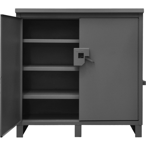 Armoire de chantier verrouillable, Gris Distribution Industrielle GC
