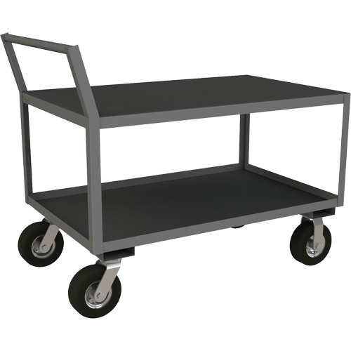 Low Profile Instrument Cart, 2 Tiers, 24-1/4" W x 51" D x 40-15/16" H, 1200 lbs. Cap. Distribution Industrielle GC