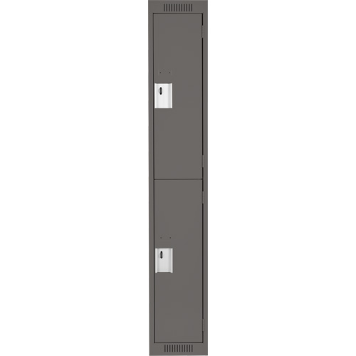 Casiers Clean Line, 2 niveaux, 12" x 18" x 72", Acier, Charbon, Rivet (assembl&eacute;) Distribution Industrielle GC