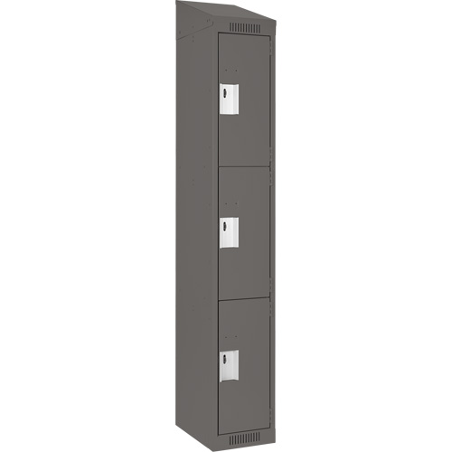 Casiers Clean Line, 3 niveaux, 12" x 18" x 78", Acier, Charbon, Rivet (assembl&eacute;) Distribution Industrielle GC