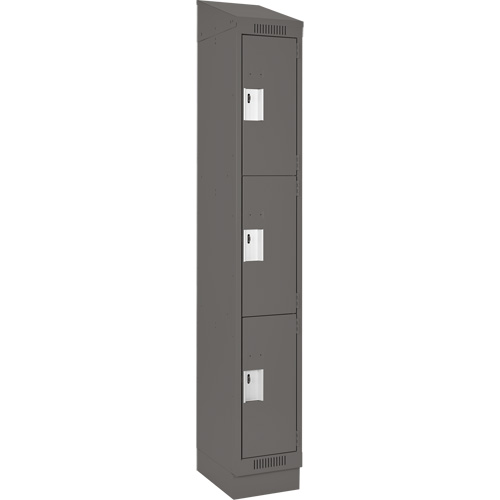 Casiers Clean Line, 3 niveaux, 12" x 18" x 82", Acier, Charbon, Rivet (assembl&eacute;) Distribution Industrielle GC