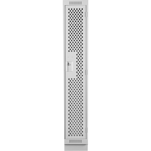 Clean Line Lockers, 12" x 18" x 76", Steel, Grey, Rivet (Assembled), Perforated Distribution Industrielle GC