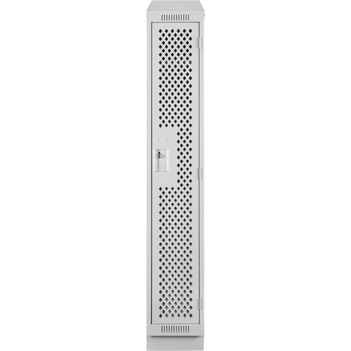 Clean Line Lockers, 12" x 15" x 82", Steel, Grey, Rivet (Assembled), Perforated Distribution Industrielle GC
