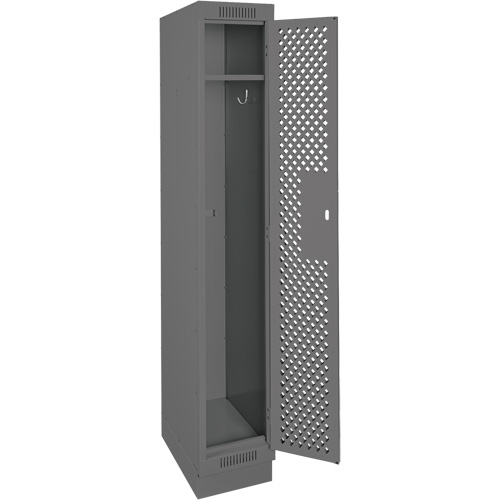 Casiers Clean Line, 12" x 18" x 76", Acier, Charbon, Rivet (assembl&eacute;), Perfor&eacute; Distribution Industrielle GC