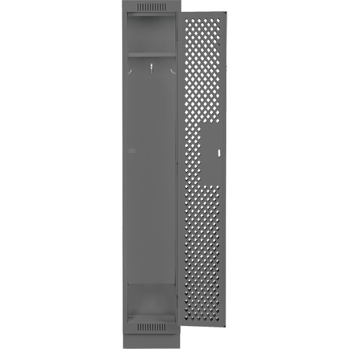 Casiers Clean Line, 12" x 18" x 76", Acier, Charbon, Rivet (assembl&eacute;), Perfor&eacute; Distribution Industrielle GC