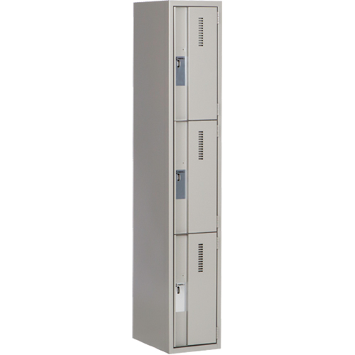 Casiers robustes Concorde, 3 niveaux, 12" x 18" x 72", Acier, Gris, Soud&eacute; (assembl&eacute;) Distribution Industrielle GC