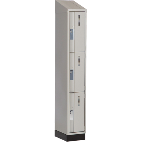 Casiers robustes Concorde, 3 niveaux, 12" x 18" x 82", Acier, Gris, Soud&eacute; (assembl&eacute;) Distribution Industrielle GC