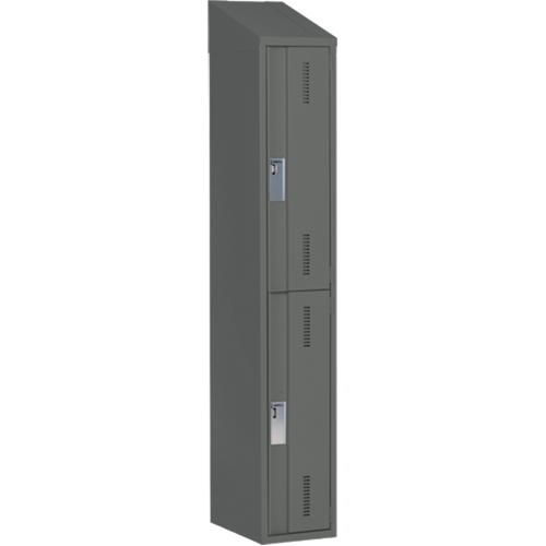 Casiers robustes Concorde, 2 niveaux, 12" x 18" x 78", Acier, Charbon, Soud&eacute; (assembl&eacute;) Distribution Industrielle GC