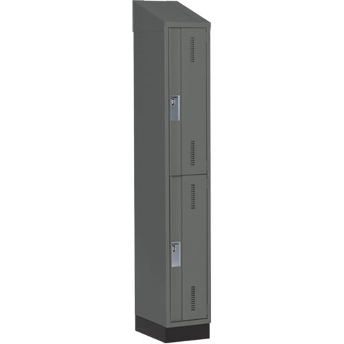 Casiers robustes Concorde, 2 niveaux, 12" x 18" x 82", Acier, Charbon, Soud&eacute; (assembl&eacute;) Distribution Industrielle GC