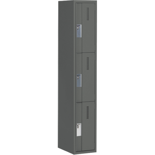 Casiers robustes Concorde, 3 niveaux, 12" x 18" x 72", Acier, Charbon, Soud&eacute; (assembl&eacute;) Distribution Industrielle GC