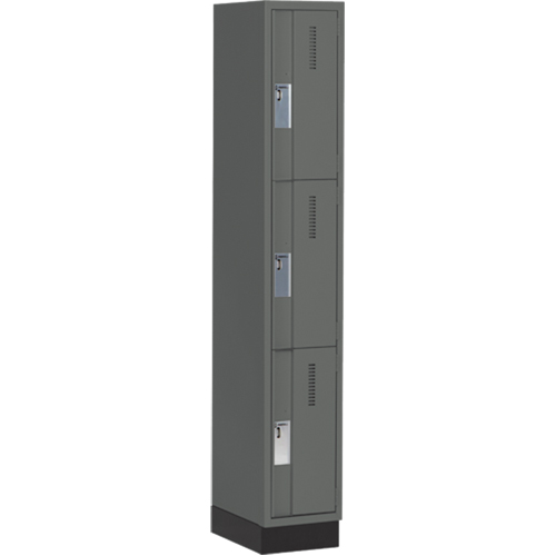 Casiers robustes Concorde, 3 niveaux, 12" x 18" x 76", Acier, Charbon, Soud&eacute; (assembl&eacute;) Distribution Industrielle GC