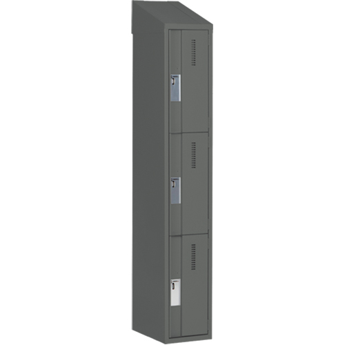 Casiers robustes Concorde, 3 niveaux, 12" x 18" x 78", Acier, Charbon, Soud&eacute; (assembl&eacute;) Distribution Industrielle GC