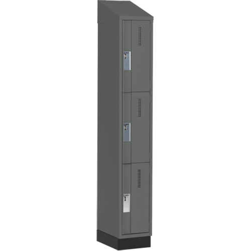Casiers robustes Concorde, 3 niveaux, 12" x 18" x 82", Acier, Charbon, Soud&eacute; (assembl&eacute;) Distribution Industrielle GC