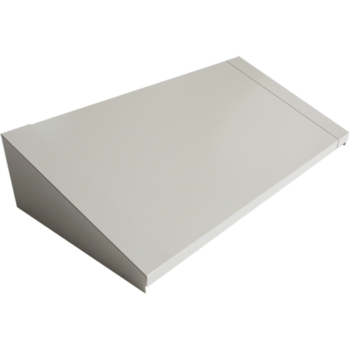Dessus inclin&eacute; pour casiers robustes enti&egrave;rement soud&eacute; Concorde, Bloc de 3, 18" p x 36" la x 6" ha, Gris, Acier Distribution Industrielle GC
