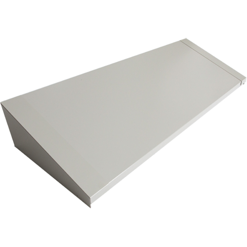 Dessus inclin&eacute; pour casiers robustes enti&egrave;rement soud&eacute; Concorde, Bloc de 4, 18" p x 48" la x 6" ha, Gris, Acier Distribution Industrielle GC