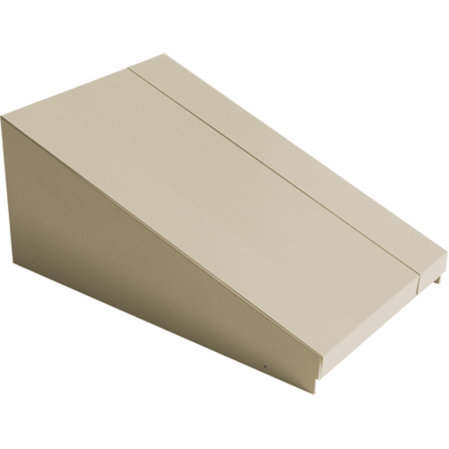 Dessus inclin&eacute; pour casiers robustes enti&egrave;rement soud&eacute; Concorde, Bloc de 1, 18" p x 12" la x 6" ha, Beige, Acier Distribution Industrielle GC