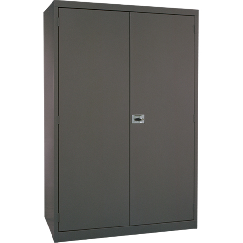 Armoires de rangement Hi-Boy profondes, Acier, 4 Tablettes, 72" h x 36" la x 24" P, Charbon Distribution Industrielle GC