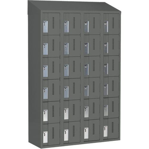 Casiers robustes Concorde, 6 niveaux, Bloc de 4, 48" x 18" x 78", Acier, Charbon, Soud&eacute; (assembl&eacute;) Distribution Industrielle GC