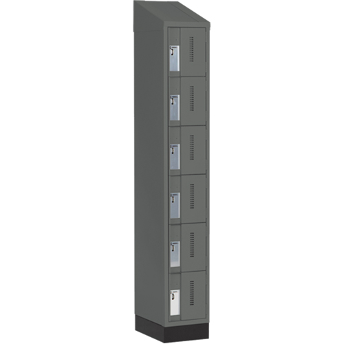 Casiers robustes Concorde, 6 niveaux, 12" x 18" x 82", Acier, Charbon, Soud&eacute; (assembl&eacute;) Distribution Industrielle GC