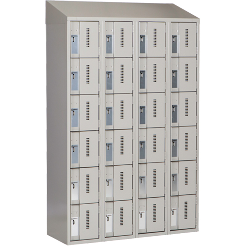 Casiers robustes Concorde, 6 niveaux, Bloc de 4, 48" x 18" x 78", Acier, Gris, Soud&eacute; (assembl&eacute;) Distribution Industrielle GC