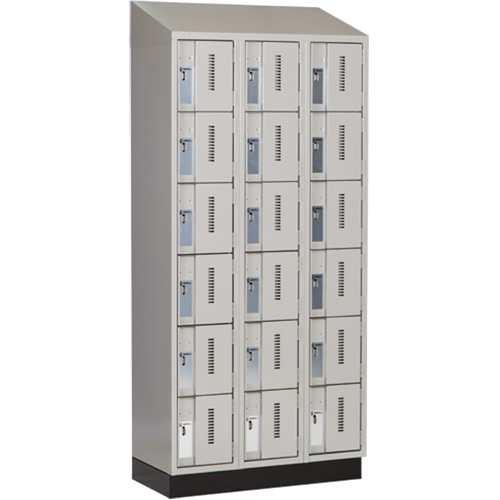 Casiers robustes Concorde, 6 niveaux, Bloc de 3, 36" x 18" x 82", Acier, Gris, Soud&eacute; (assembl&eacute;) Distribution Industrielle GC