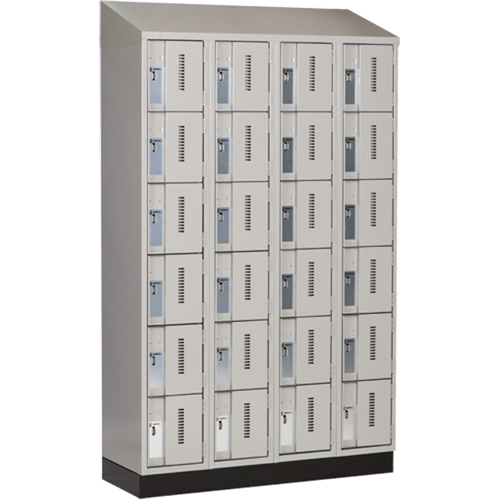 Casiers robustes Concorde, 6 niveaux, Bloc de 4, 48" x 18" x 82", Acier, Gris, Soud&eacute; (assembl&eacute;) Distribution Industrielle GC
