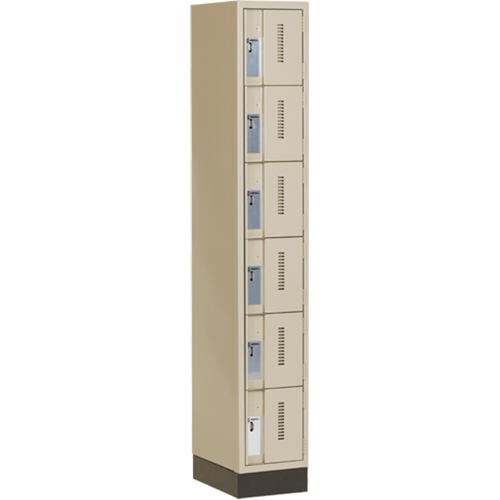 Casiers robustes Concorde, 6 niveaux, 12" x 18" x 76", Acier, Beige, Soud&eacute; (assembl&eacute;) Distribution Industrielle GC