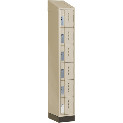 Casiers robustes Concorde, 6 niveaux, 12" x 18" x 82", Acier, Beige, Soud&eacute; (assembl&eacute;) Distribution Industrielle GC
