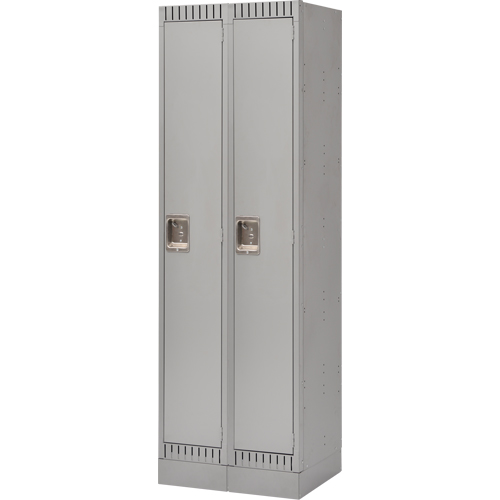Casiers, Bloc de 2, 24" x 18" x 76", Acier, Gris, D&eacute;mont&eacute; Distribution Industrielle GC
