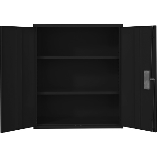Armoire de rangement Lo-Boy, Acier, 2 Tablettes, 42" h x 36" la x 18" P, Noir Distribution Industrielle GC