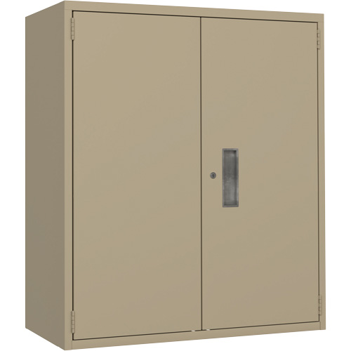 Armoire de rangement Lo-Boy, Acier, 2 Tablettes, 40" h x 36" la x 18" P, Beige Distribution Industrielle GC